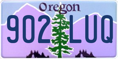 OR license plate 902LUQ