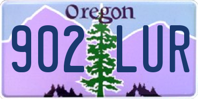 OR license plate 902LUR