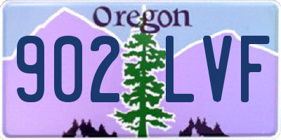 OR license plate 902LVF