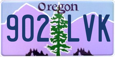 OR license plate 902LVK