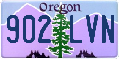 OR license plate 902LVN