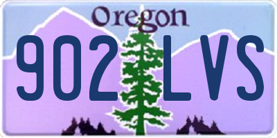 OR license plate 902LVS