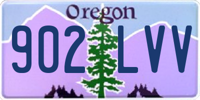 OR license plate 902LVV