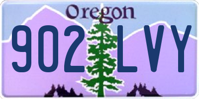 OR license plate 902LVY