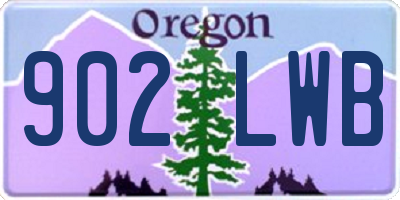 OR license plate 902LWB