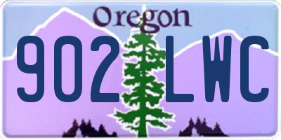 OR license plate 902LWC