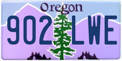 OR license plate 902LWE