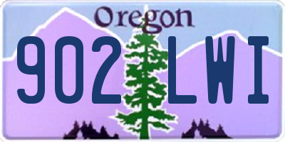 OR license plate 902LWI