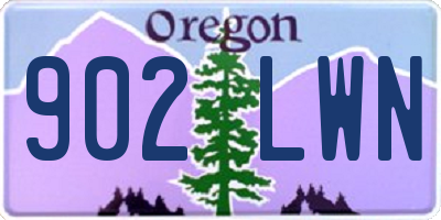 OR license plate 902LWN