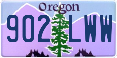 OR license plate 902LWW