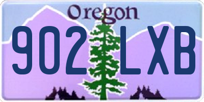 OR license plate 902LXB