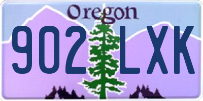 OR license plate 902LXK