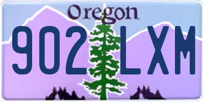 OR license plate 902LXM