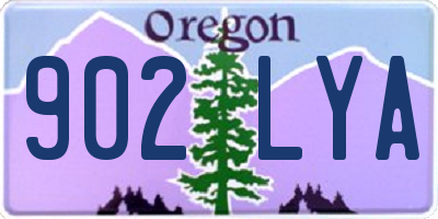 OR license plate 902LYA