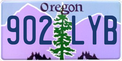 OR license plate 902LYB