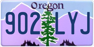 OR license plate 902LYJ