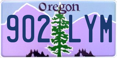 OR license plate 902LYM