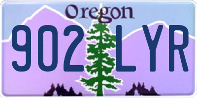OR license plate 902LYR