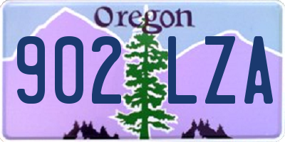 OR license plate 902LZA