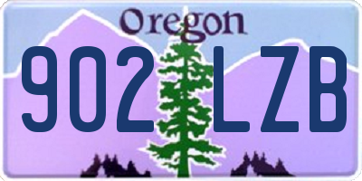 OR license plate 902LZB