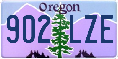 OR license plate 902LZE