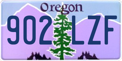 OR license plate 902LZF