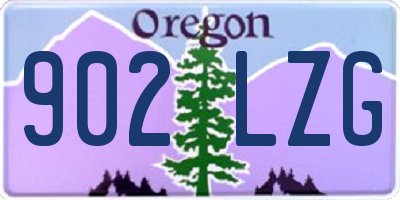 OR license plate 902LZG