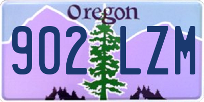 OR license plate 902LZM