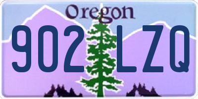 OR license plate 902LZQ