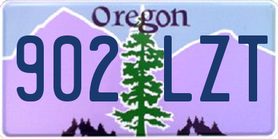 OR license plate 902LZT