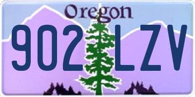 OR license plate 902LZV