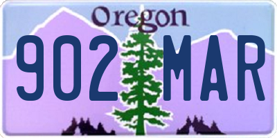 OR license plate 902MAR