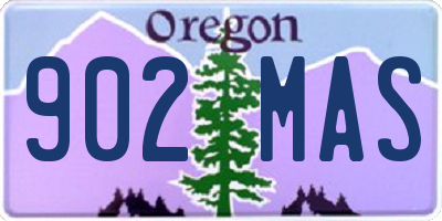 OR license plate 902MAS