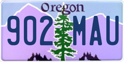 OR license plate 902MAU