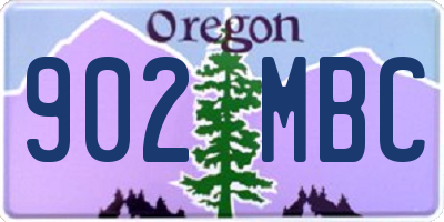 OR license plate 902MBC