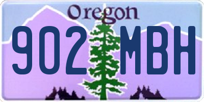 OR license plate 902MBH