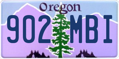 OR license plate 902MBI