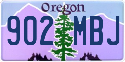 OR license plate 902MBJ