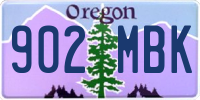 OR license plate 902MBK