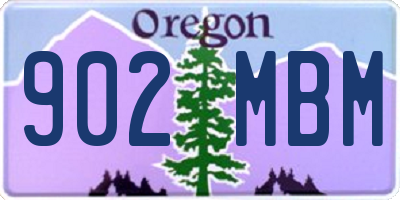 OR license plate 902MBM