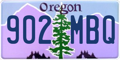 OR license plate 902MBQ