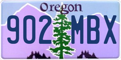 OR license plate 902MBX