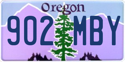 OR license plate 902MBY