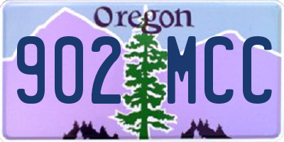 OR license plate 902MCC