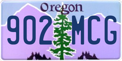 OR license plate 902MCG