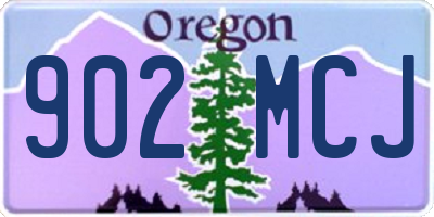 OR license plate 902MCJ