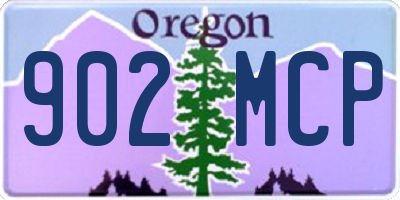 OR license plate 902MCP