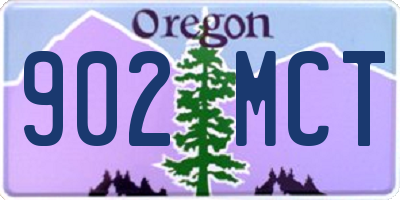 OR license plate 902MCT