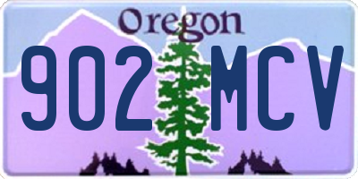 OR license plate 902MCV