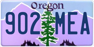 OR license plate 902MEA
